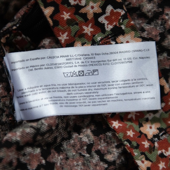 Compania Fantastica Floral Wide Leg Cotton Dungarees Overalls - Picture 11 of 11